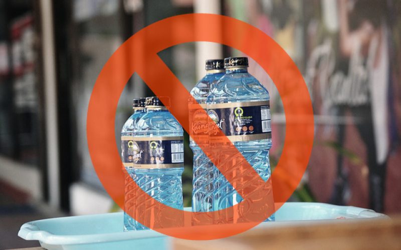 no water bottles allowed