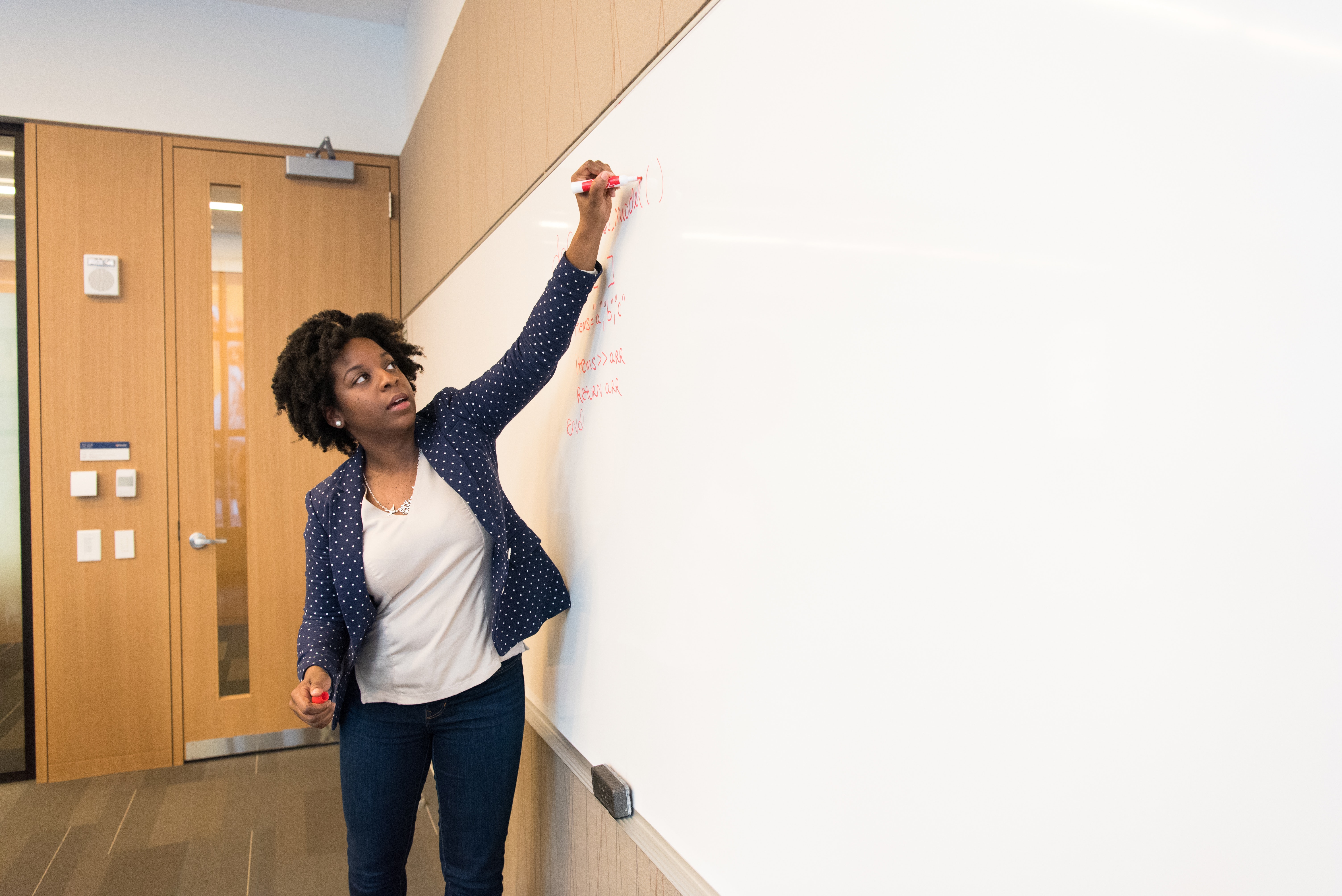 Teacher Resume_Woman On The Board