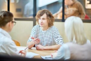 A Confident Applicant With Full Knowledge Of The Questions To Ask At The End Of An Interview