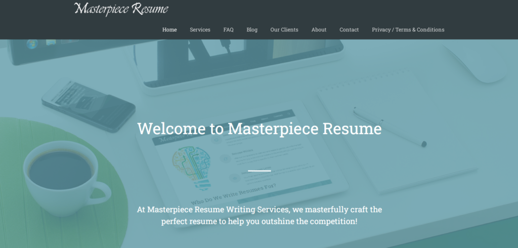 Hero Section Of Masterpiece Resume, Fourth Best Military Resume Writing Services For Military