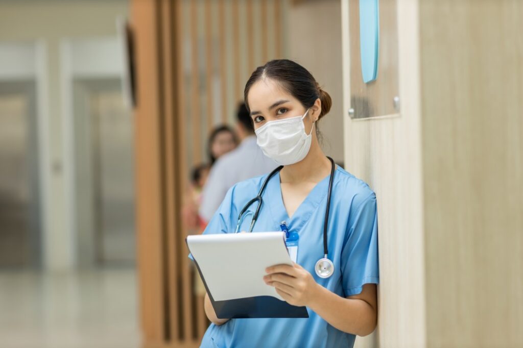 Nurse On-Duty Holding A Document