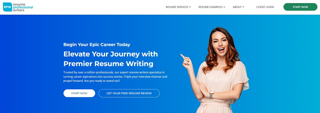 Rpw Hero Section As One Of The Best Finance Resume Writing Services