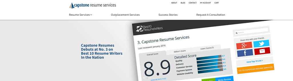 Capstone Resume Hero Section Academic Resume Writing Services