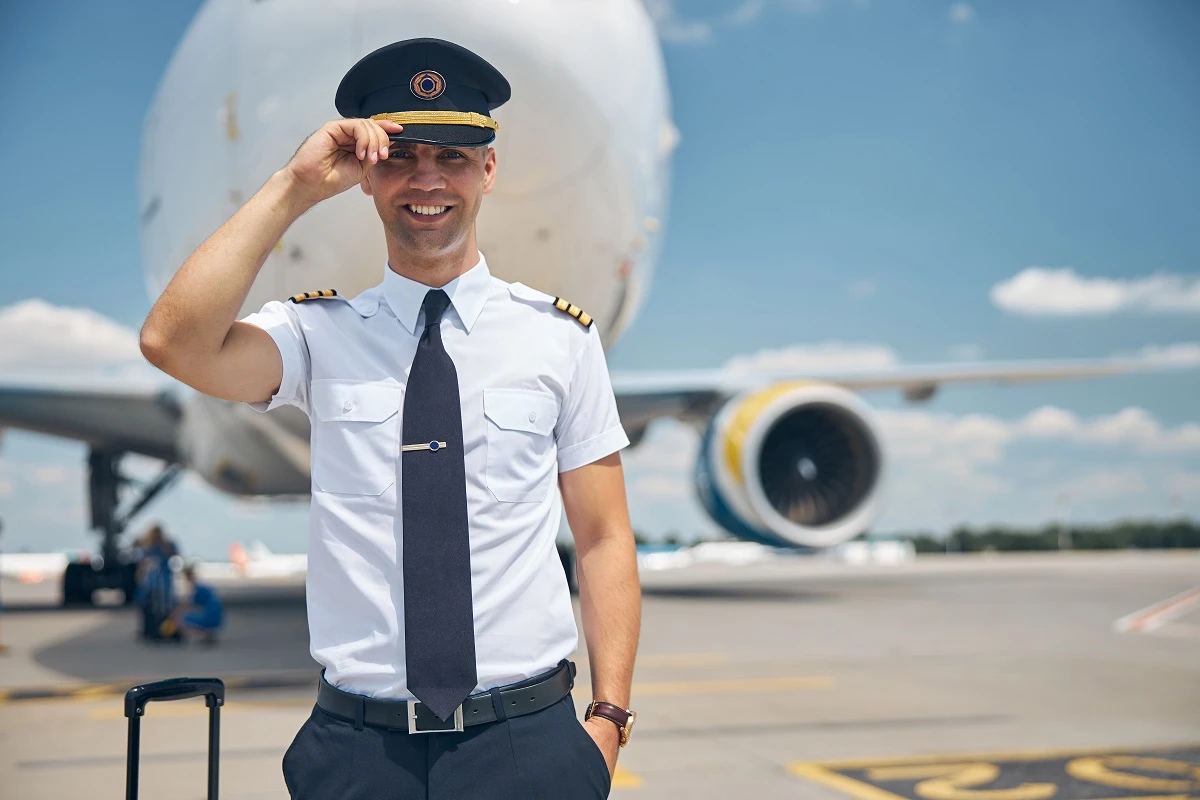 an aviation professional on duty