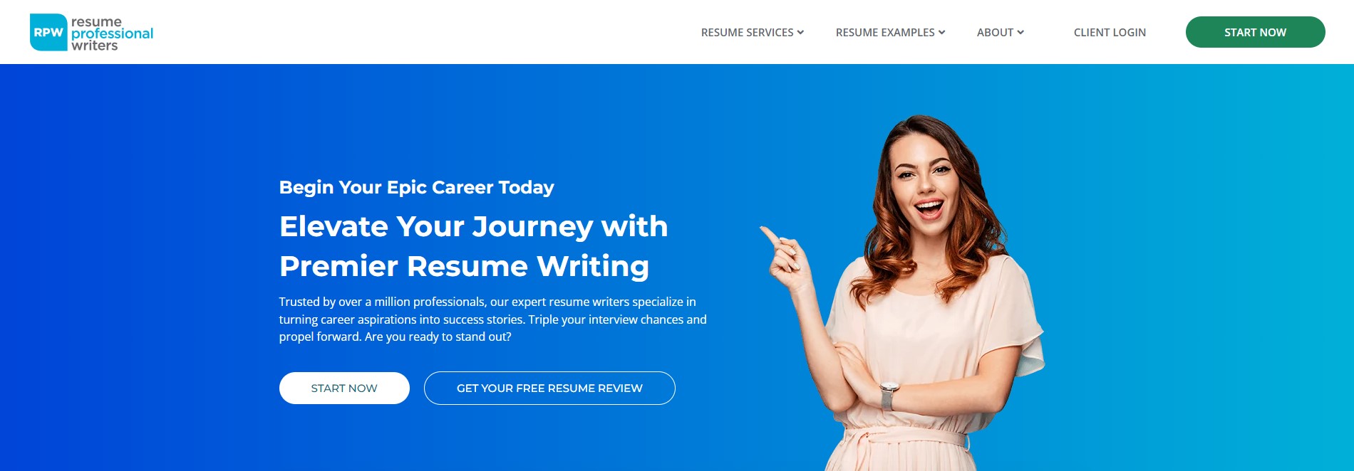 Advertising Resume Writing Services Rpw Hero Section