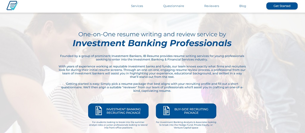 Ib Resume Listed As One Of The Best Investment Banking Resume Writing Services