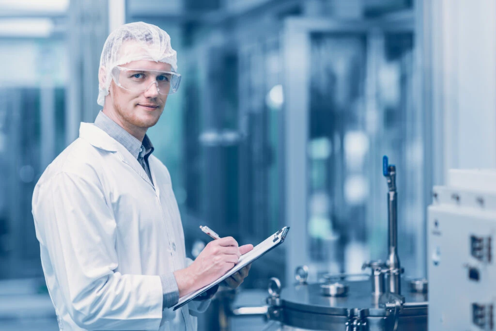 male worker in biotech field