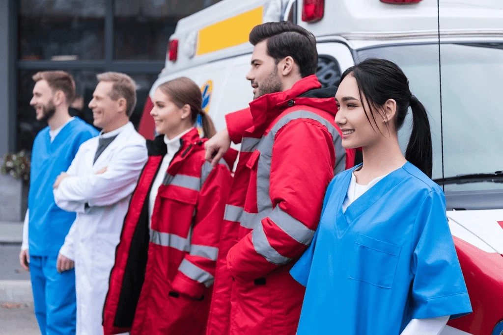 Emergency Response Team On The Field