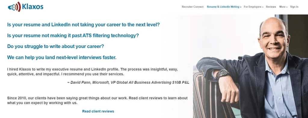 Klaxos listed as one of the best blockchain technology resume writing services