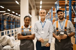 Professionals Working In A Supply Chain Company