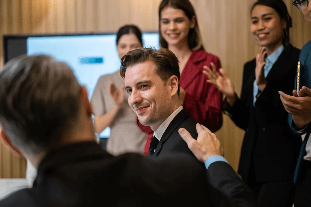 Chief Of Staff Being Praised By An Executive