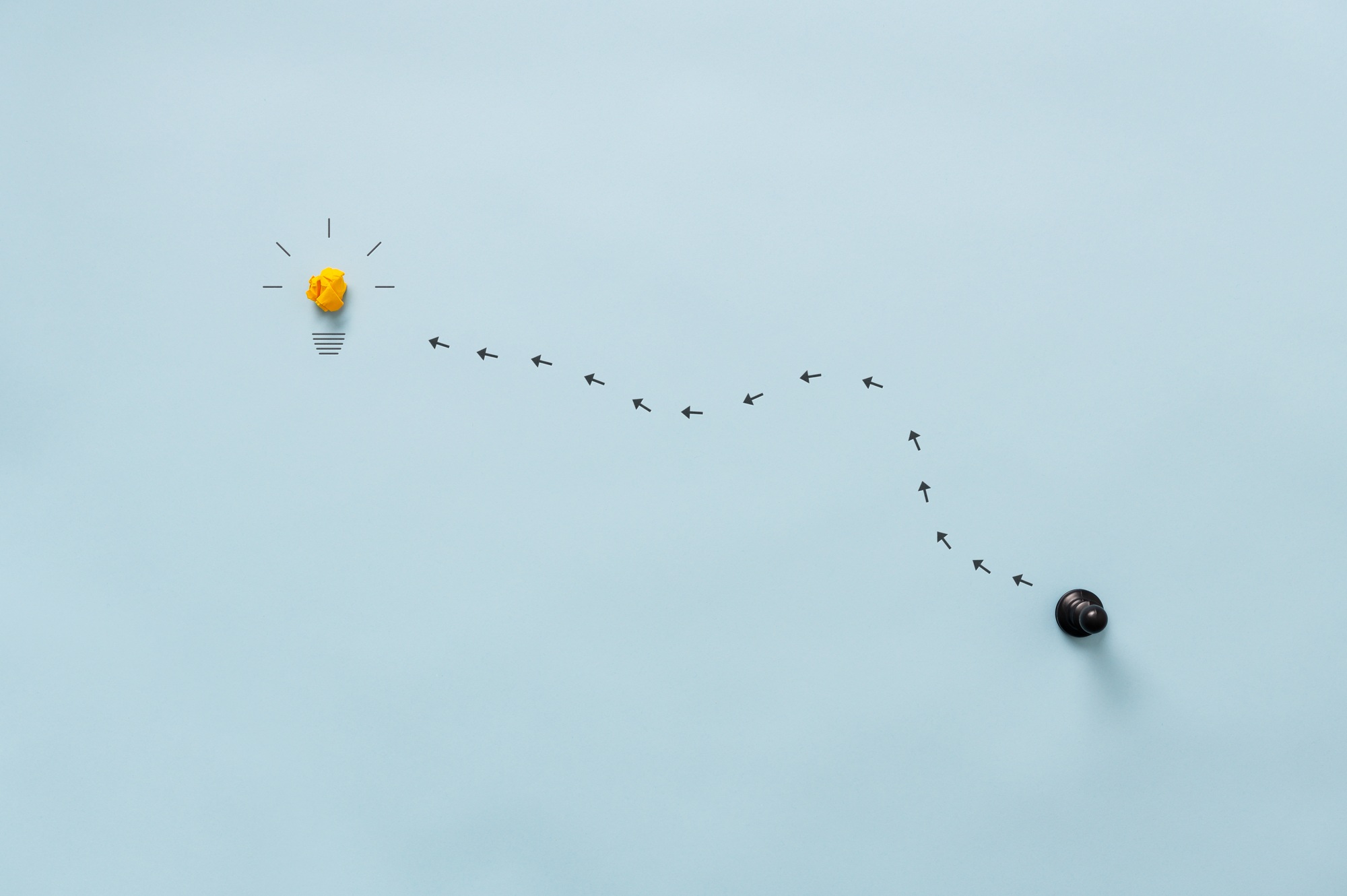 Conceptual image of development and idea
