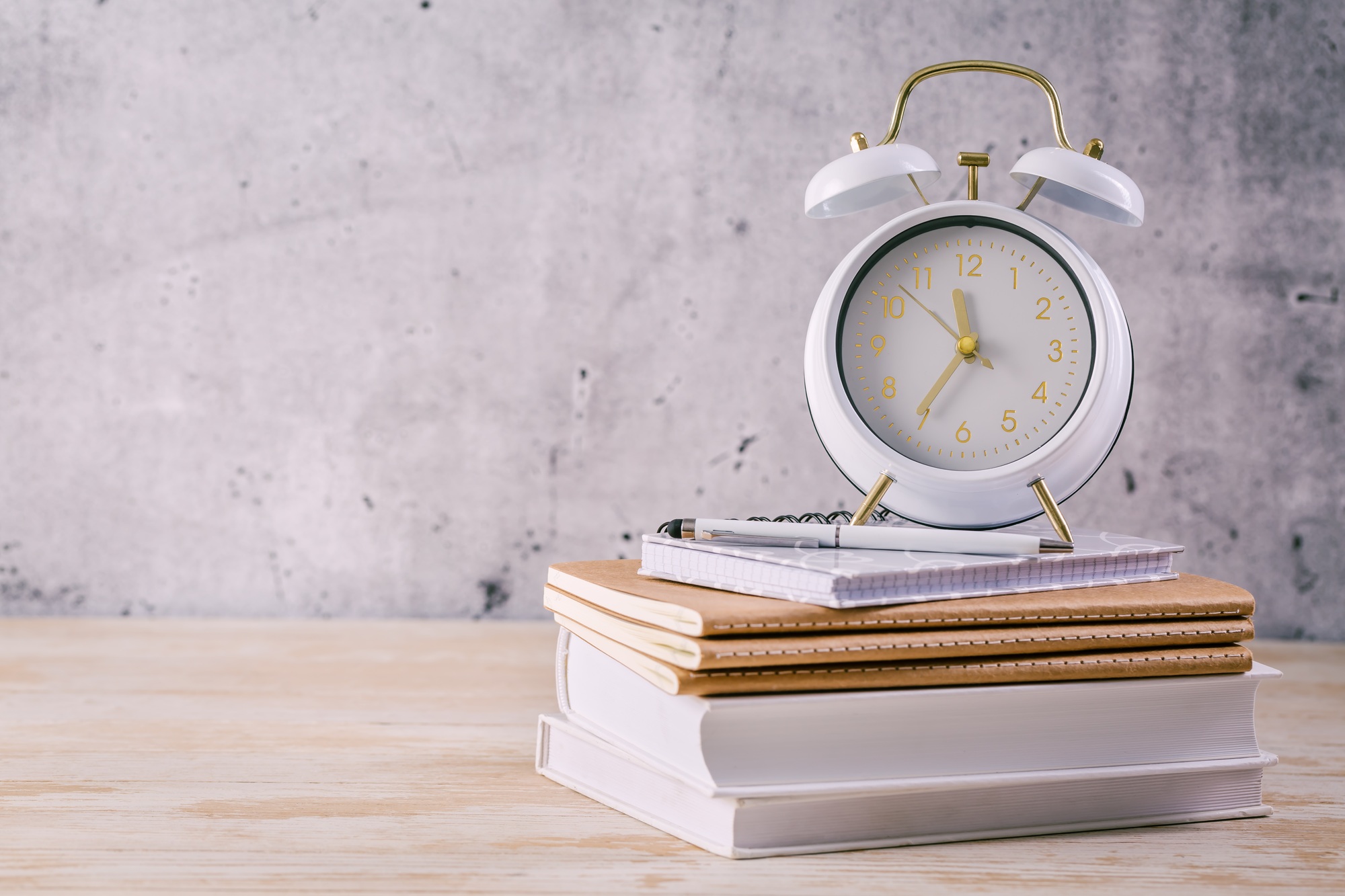 Time managament concept for schoolers and students