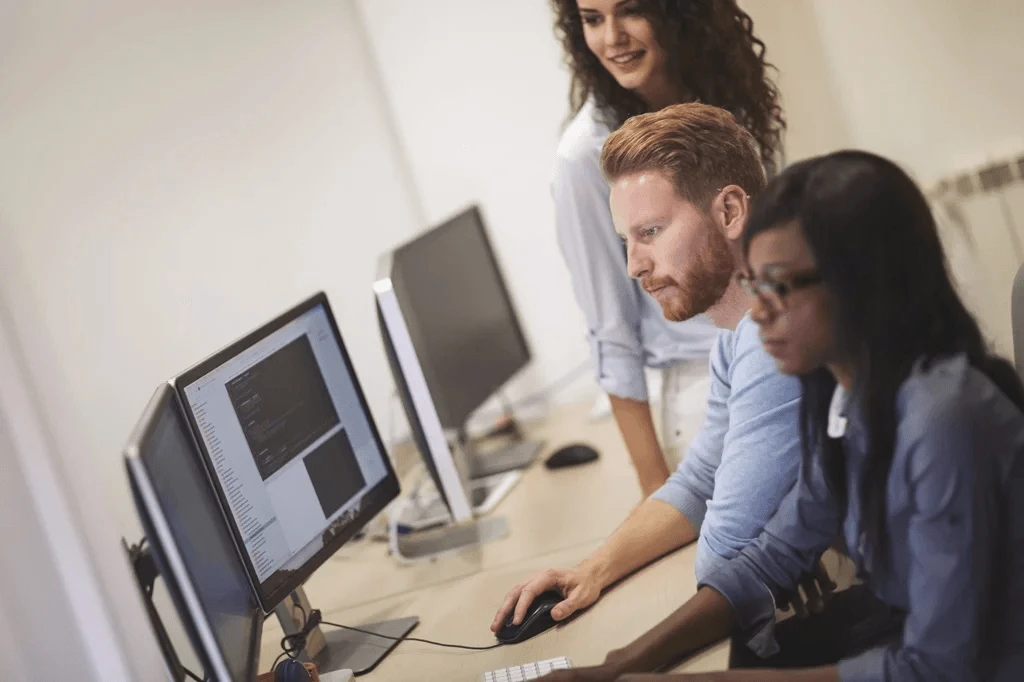 Employee Displaying Expert Computer Literacy Skills