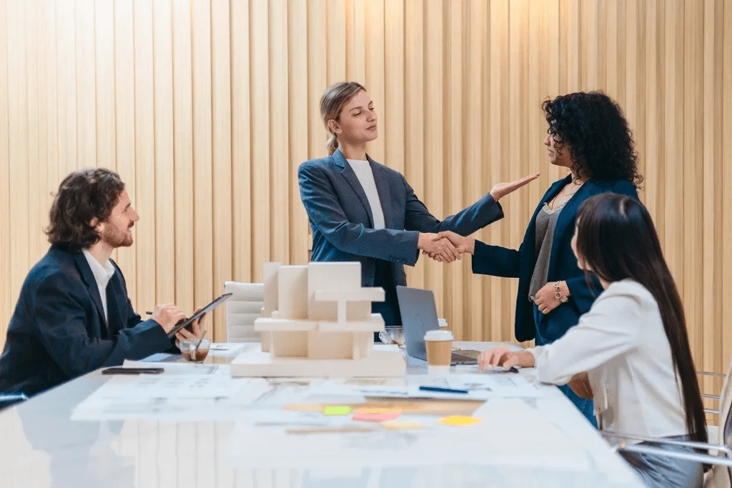 Employee Having A Presentation With Colleagues