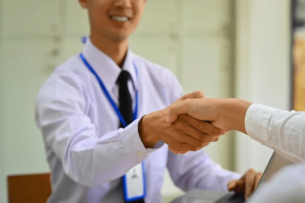 Entry-Level Job Applicant Getting Hired After The Interview