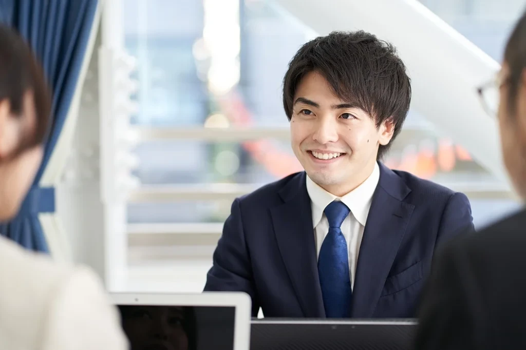 Job Applicant Answering Entry-Level Interview Questions