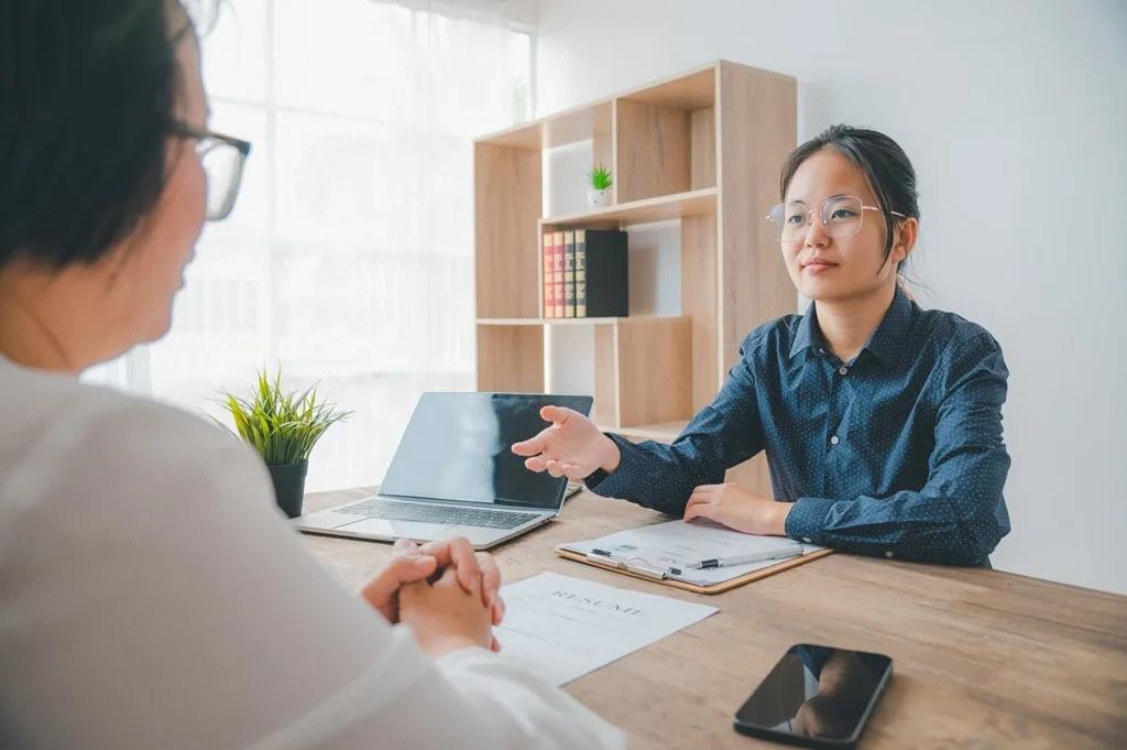 Job Applicant Expressing Her Willingness To Learn During An Interview