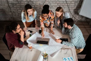 Project Manager Leading A Team In A Task
