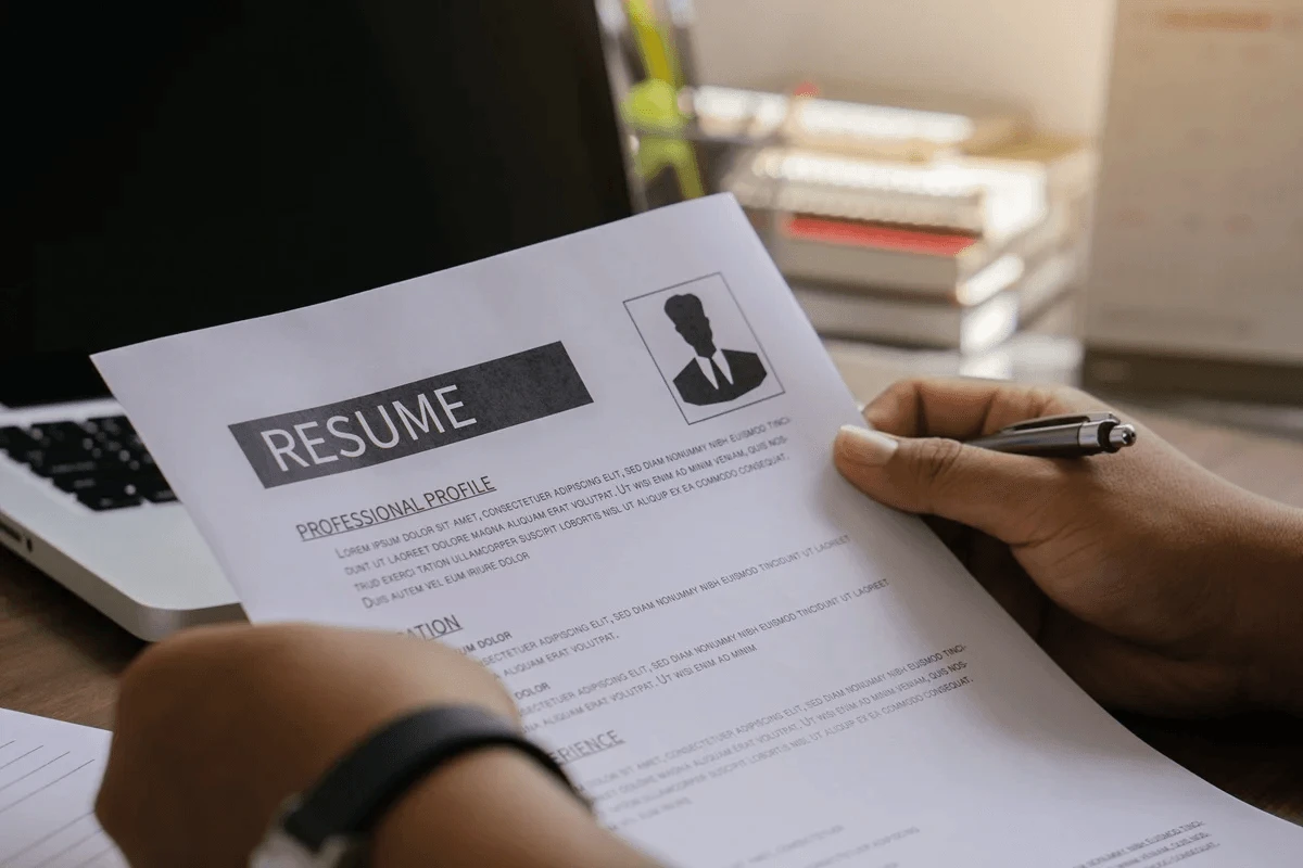 job seeker applying resume formatting tips to improve his application