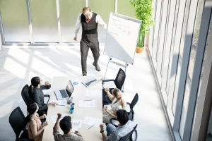Leader Motivating His Team Members