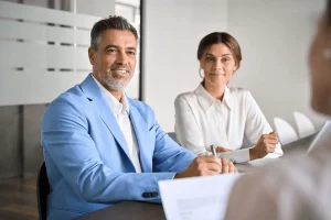 confident applicant after learning expert tips for writing a C-level resume