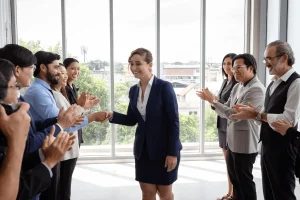Employee Being Recognized For Strong Work Ethic Skills