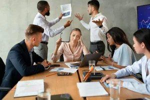 Stressed Employee In A Toxic Work Environment