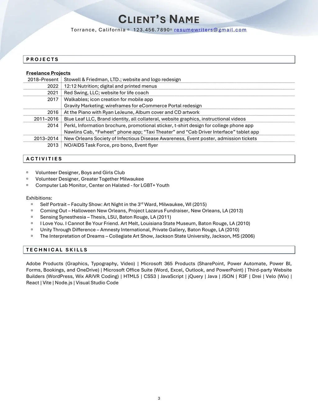 Digital Marketing Director Resume Example Page Three