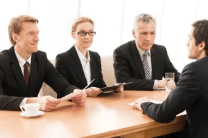 panel of recruiters asking the question what is your greatest strength