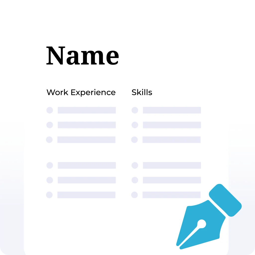 Step Two Share Your Experience And Target Roles