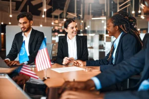 hiring manager interviewing federal job applicant