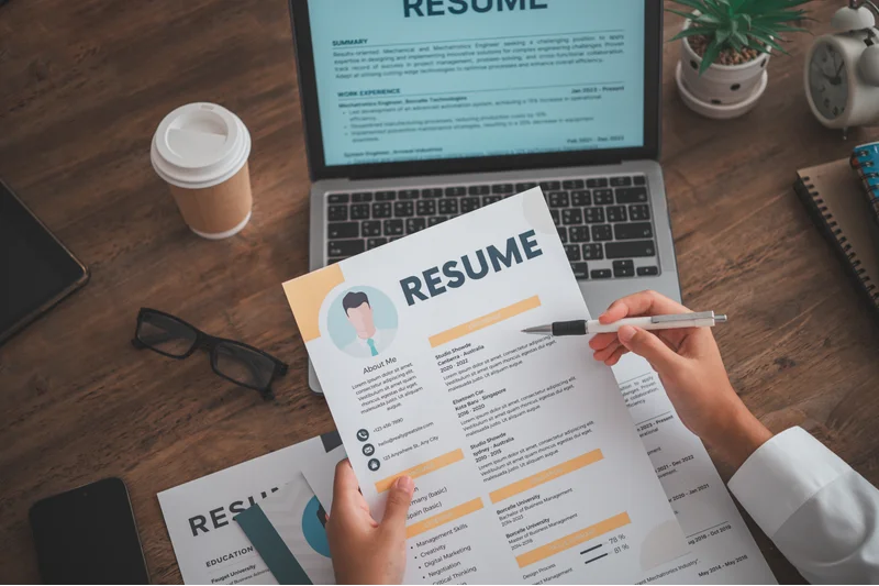 Hiring Manager Reviewing Resume