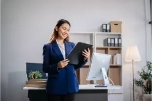 office clerk in a office setting