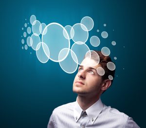 An illustration of a higher-order thinking man