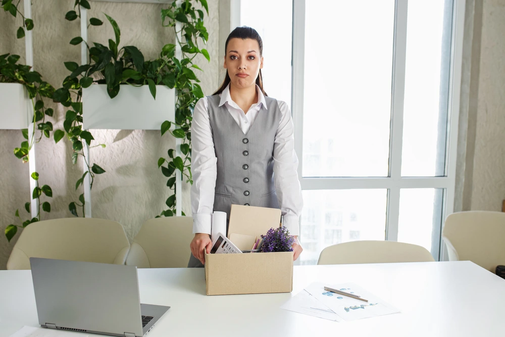 A Frustrated Employee After Dismissal