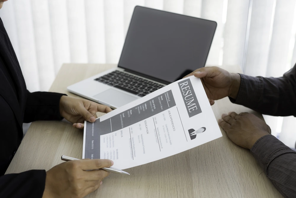 An Applicant Submitting A Resume