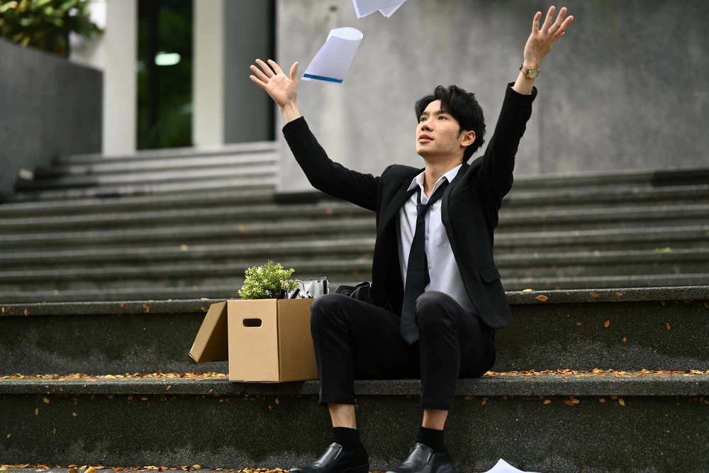 A Man Showing Resilience Despite Unemployment