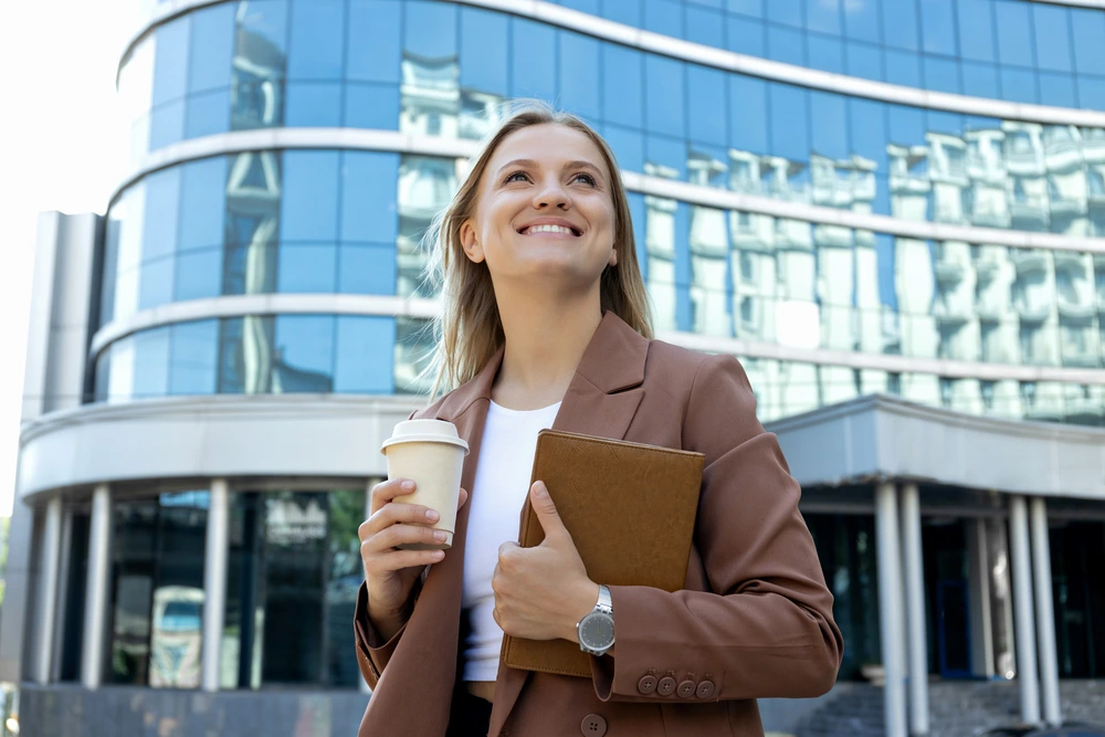 A Young Professional Exuding Purpose And Confidence