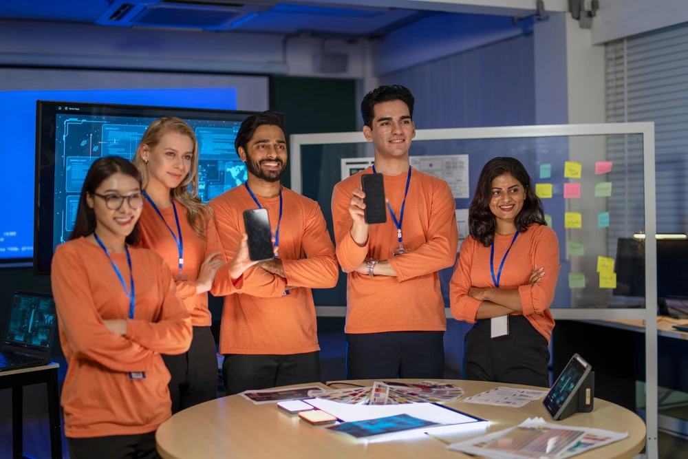 Hackathon Participants Introducing A New App, Showcasing Collaboration And Innovation While Highlighting What Is A Hackathon And What It Is Designed To Achieve.