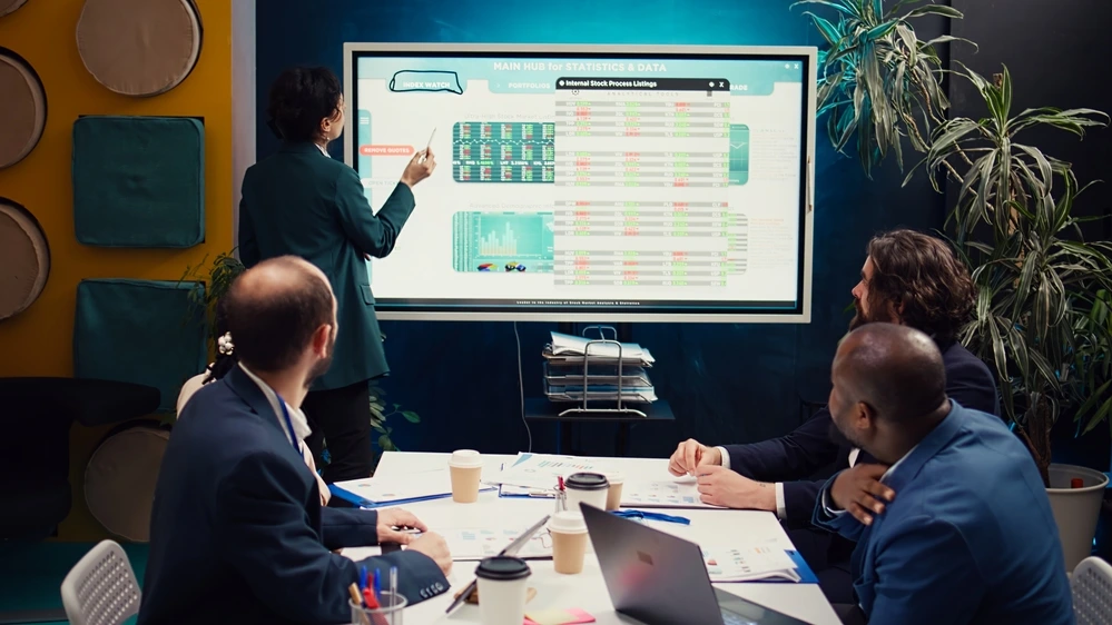 Leaders Brainstorm And Develop A Strategic Business Plan, Showcasing Actions That Define Business Acumen In Practice.