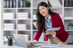 Young Happy Administrative Support