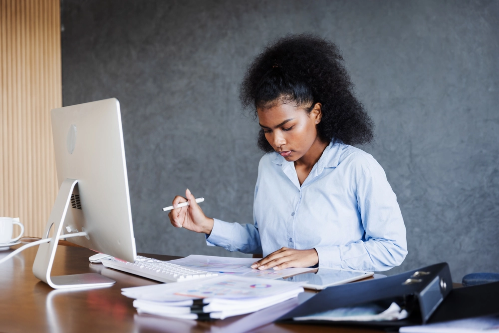 Young Hr Staff Maintaining Proper Documentation Of The Progressive Discipline Process