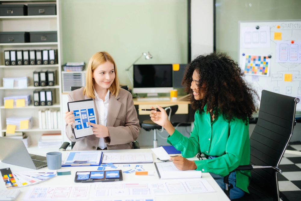Administrative Professionals Showcasing Their Administrative Skills In Organization And Planning.