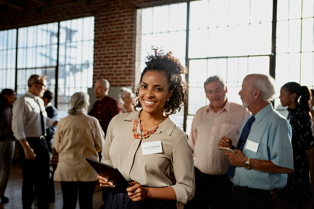 A Well-Prepared Job Seeker Attending A Job Fair.