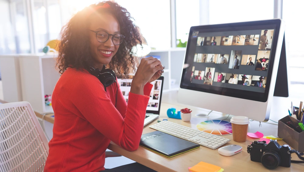 Female Graphic Designer Looking And Smiling At Cam 2026 03 25 00 52 53 Utc 1