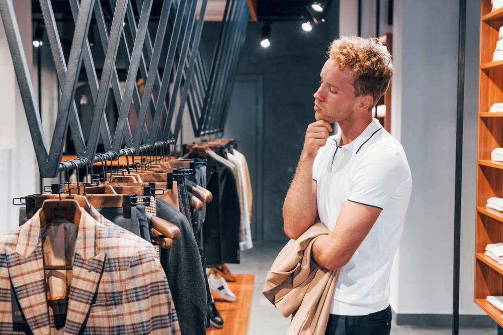 A Man Thinking What Not To Wear To An Interview