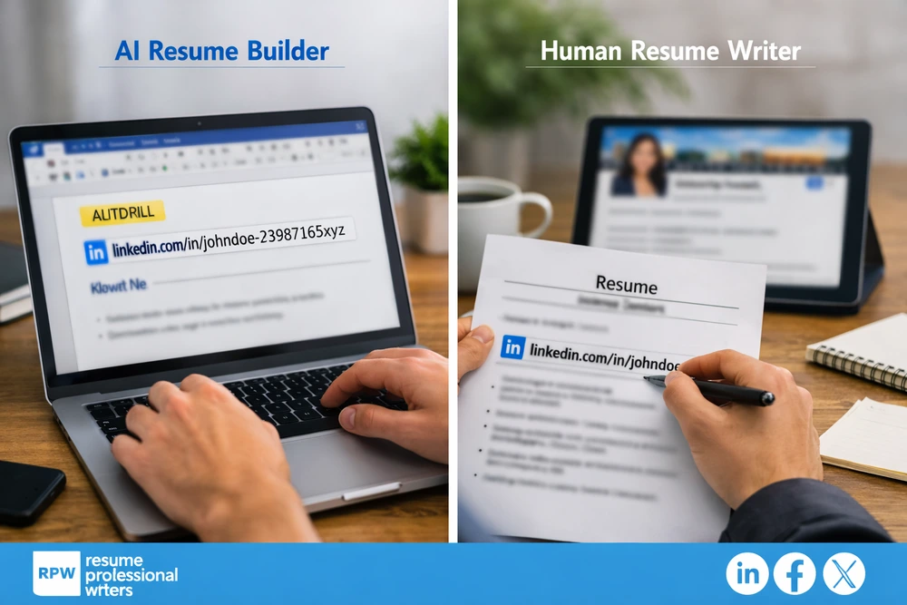 A Side-By-Side Comparison Of Ai Builder And Resume Writer On How To Put Linkedin On Resume.