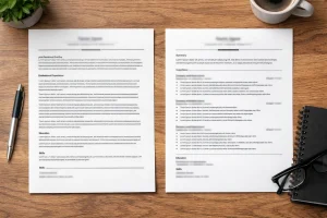 Narrative resume example compared to traditional bullet-point resume
