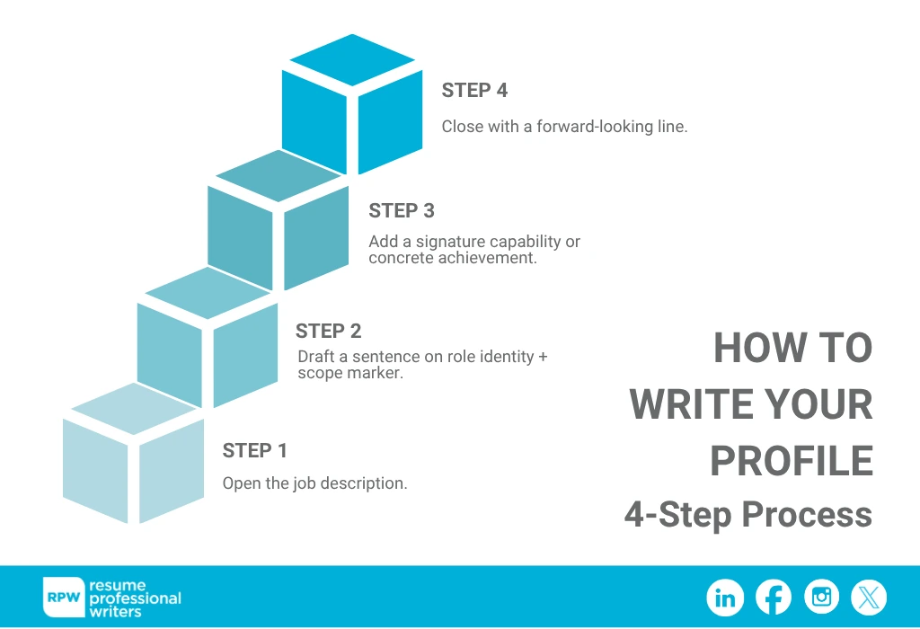 How To Write A Resume Profile Infographics